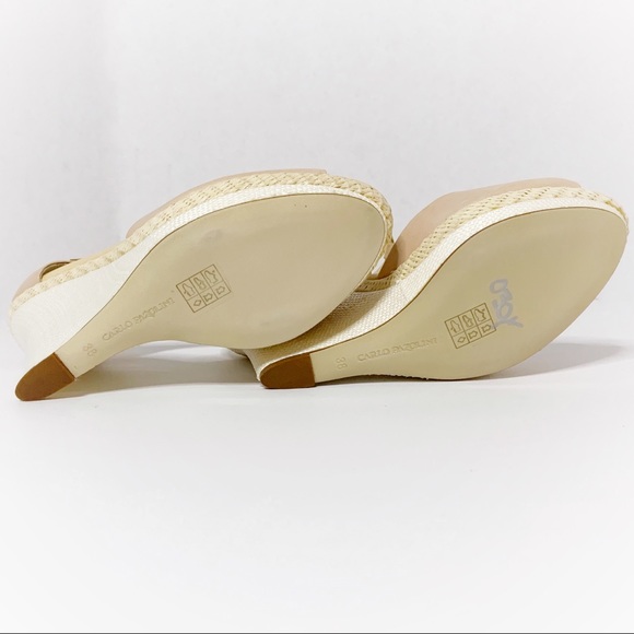 Carlo Pazolini | Wedge Blush T-Strap Peep Toe NWOB - Picture 3 of 8